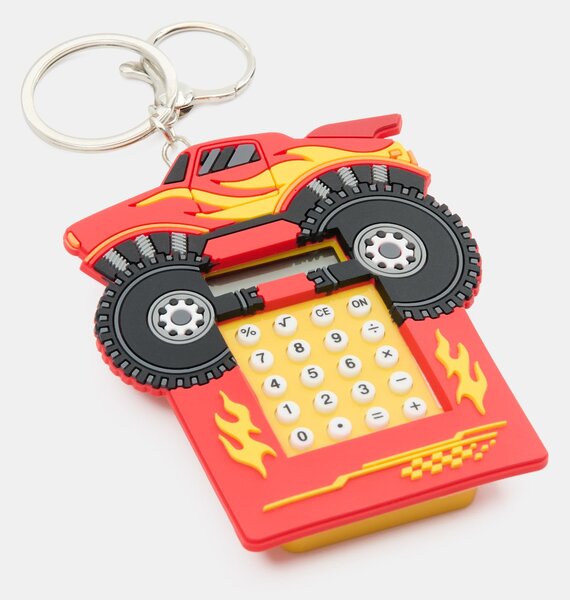 Sinsay - Számológépes kulcstartó monster truck motívummal - piros