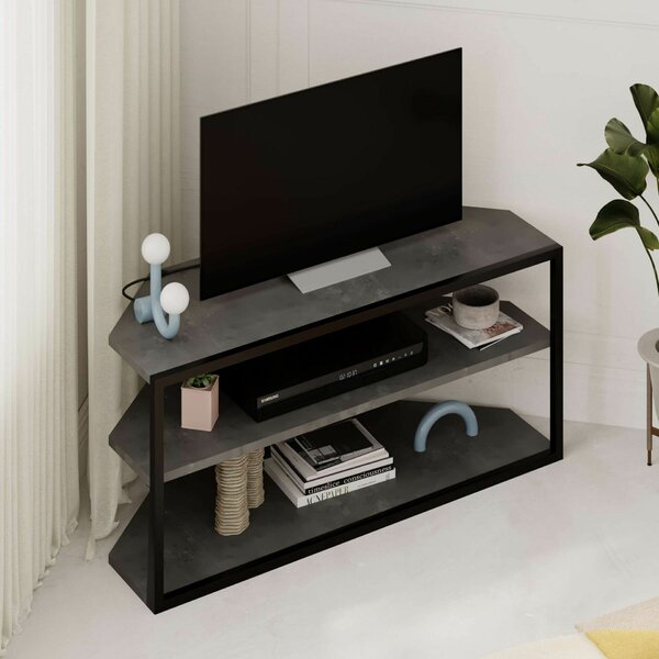 Hanah Home TV Stand Retro Grey Echo - Retro Grey