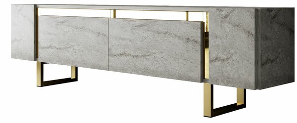 Hanah Home TV állvány Travertine Gold Yildiz - Travertin, Arany