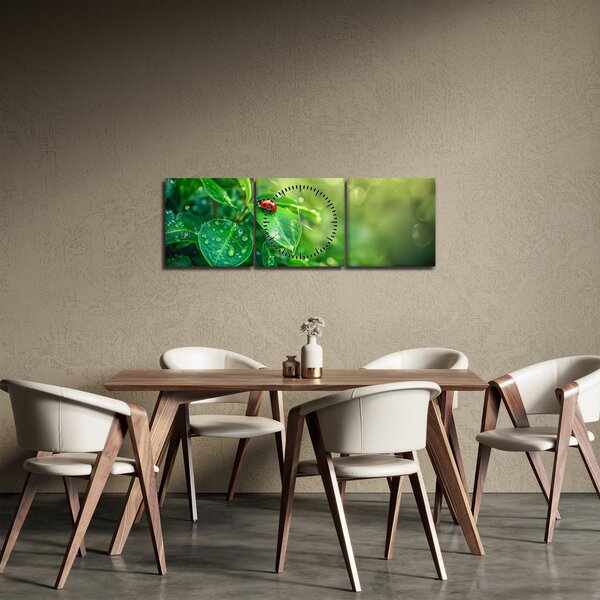 Kép - Katicabogár (órával) (90x30 cm)