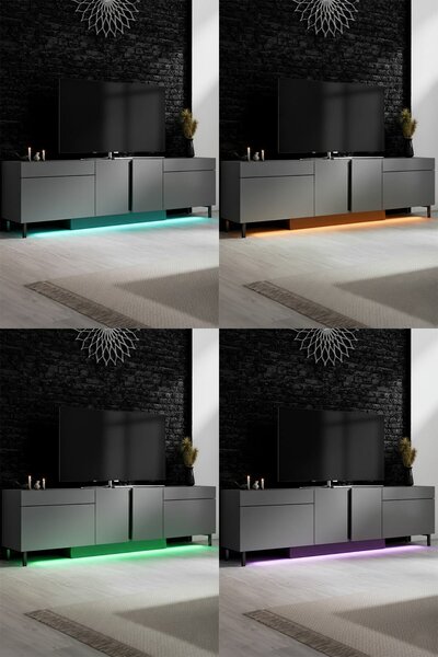 Hanah Home TV állvány Antracit Paris - Antracit