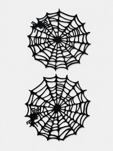 Sinsay - Halloween mintás tányéralátét 2 db-os szett - fekete