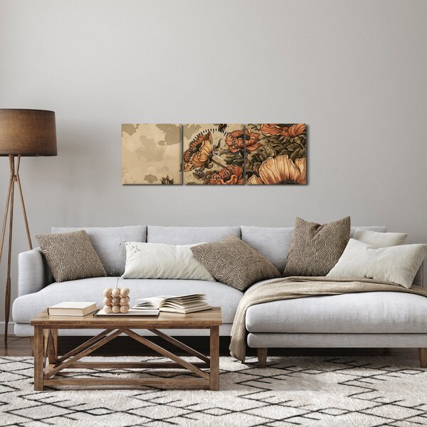 Kép - Méhecske rét II. (órával) (90x30 cm)