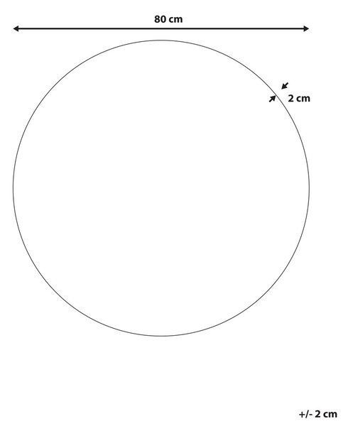 Falitükör BOUCHON 80 cm 80 cm Zöld