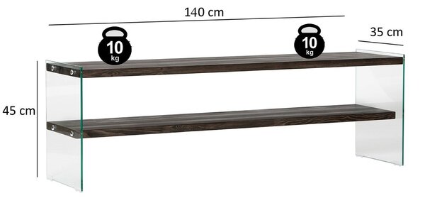 Hanah Home TV Stand Anthracite Aqua TV - Anthracite