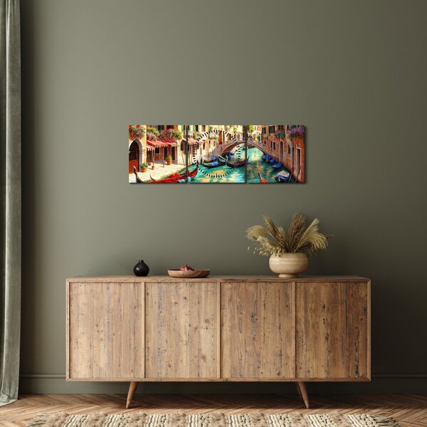Kép - Velence (órával) (90x30 cm)