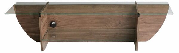 Hanah Home TV Stand Walnut Lily TV - Walnut
