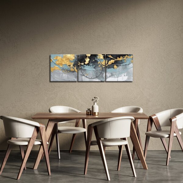 Kép - Absztrakció (órával) (90x30 cm)