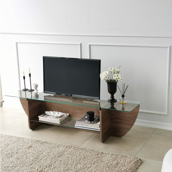 Hanah Home TV Stand Walnut Lily TV - Walnut