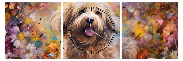 Kép - Happy Dog II. (órával) (90x30 cm)