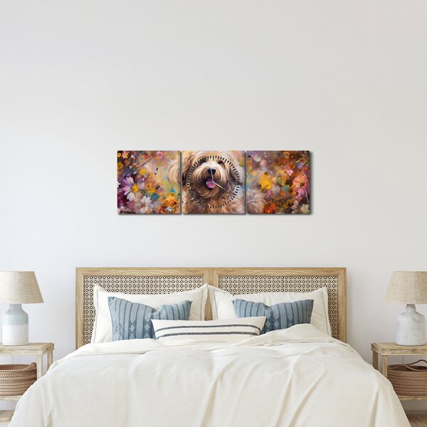 Kép - Happy Dog II. (órával) (90x30 cm)