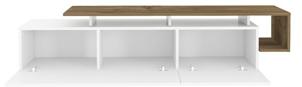 Hanah Home TV állvány Pia - Dió, Fehér