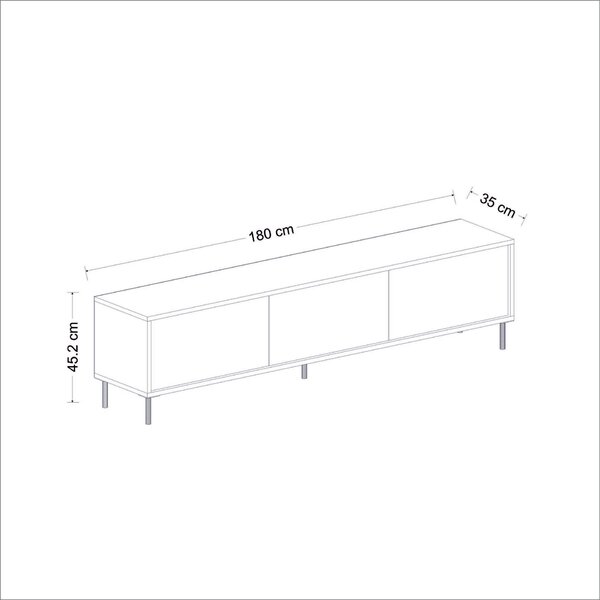Hanah Home Imaj TV állvány, antracit