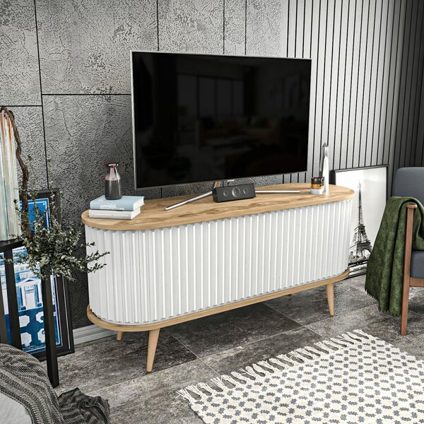 Hanah Home TV állvány Oud Tölgy Fehér Stor - Oud Tölgy, Fehér