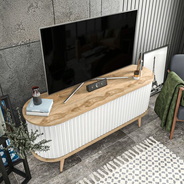 Hanah Home TV állvány Oud Tölgy Fehér Stor - Oud Tölgy, Fehér