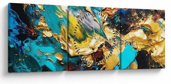 Kép - Texturált olajfestmény (órával) (90x30 cm)