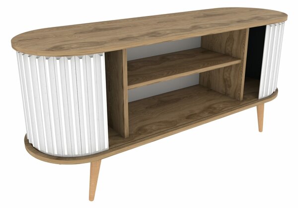 Hanah Home TV állvány Oud Tölgy Fehér Stor - Oud Tölgy, Fehér