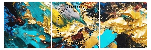 Kép - Texturált olajfestmény (órával) (90x30 cm)