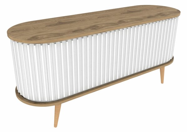 Hanah Home TV állvány Oud Tölgy Fehér Stor - Oud Tölgy, Fehér
