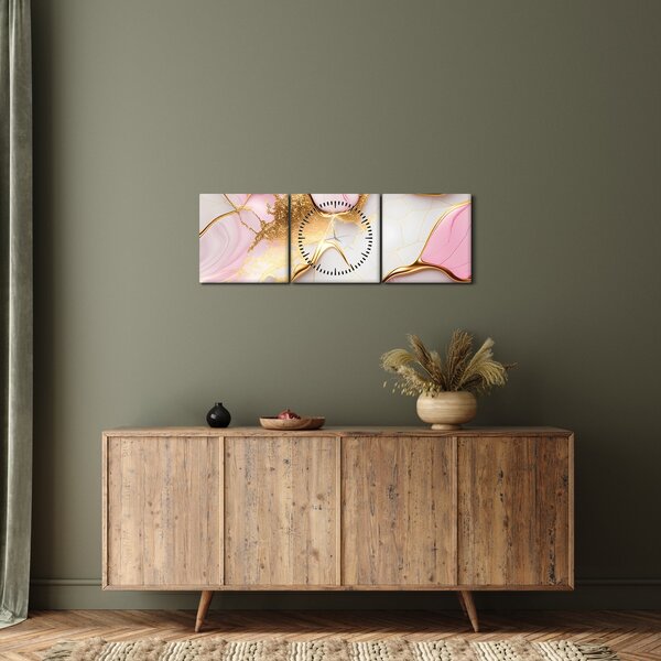 Kép - Márvány design (órával) (90x30 cm)