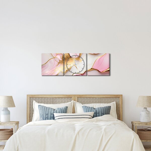 Kép - Márvány design (órával) (90x30 cm)