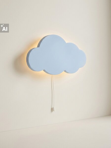 Sinsay - Felhő formájú LED fali lámpa - halványkék