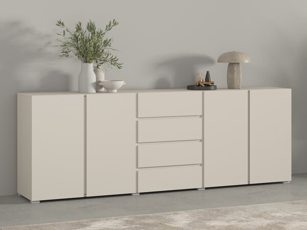 Komód Elbleve 105, Laminált forgácslap, 78x222x40cm, Kasmír
