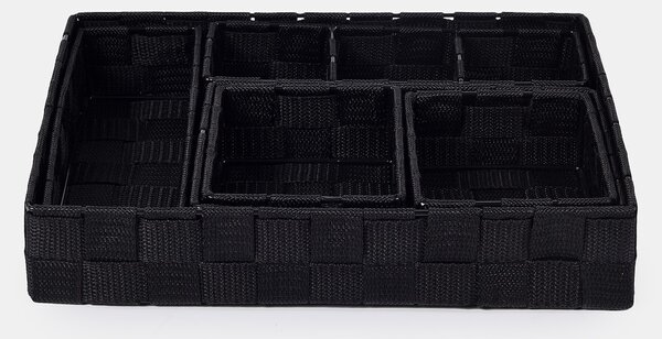 Sinsay - Fonott mintás rendszerező szett 6 pack - fekete