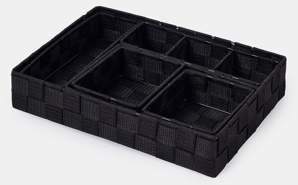 Sinsay - Fonott mintás rendszerező szett 6 pack - fekete
