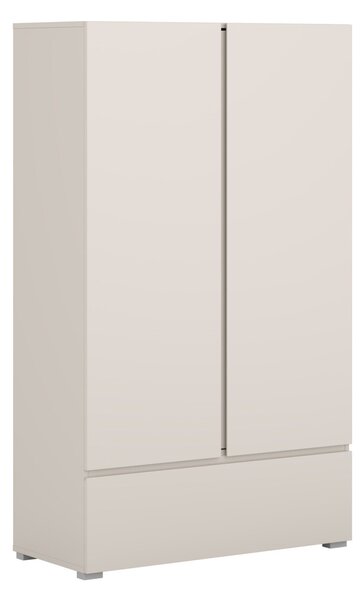 Könyvespolc Elbleve 106, Ajtókkal, Zárt, Fiókokkal, Laminált forgácslap, 150x89x40cm, Kasmír