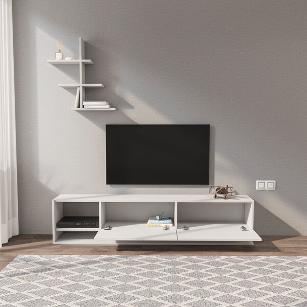 Hanah Home Liza Fehér TV-szekrény