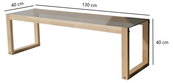 Hanah Home TV Stand Natural Via - Natural