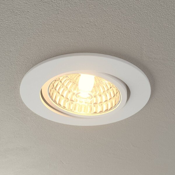MEGAMAN LED beép. lámpa Rico 6,5 W fehér, dimmelhető, Fehér / opál, Folyosó, Alumínium, Modern