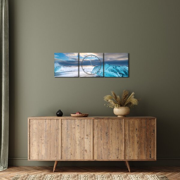 Kép - Diamond Beach (órával) (90x30 cm)
