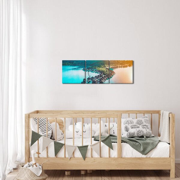 Kép - Bora Bora (órával) (90x30 cm)