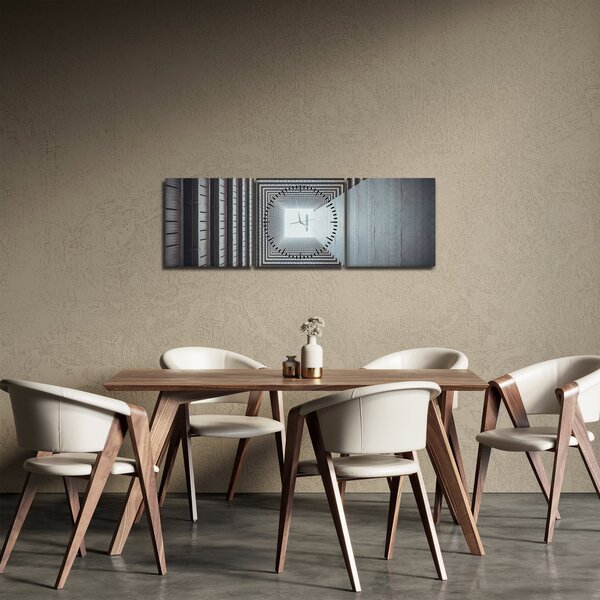 Kép - Kilátás az épület belsejéből (órával) (90x30 cm)