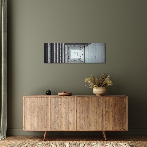 Kép - Kilátás az épület belsejéből (órával) (90x30 cm)