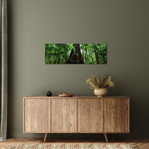 Kép - A fa gyökerei (órával) (90x30 cm)