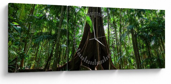 Kép - A fa gyökerei (órával) (90x30 cm)