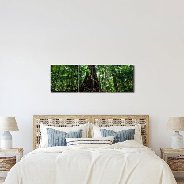 Kép - A fa gyökerei (órával) (90x30 cm)