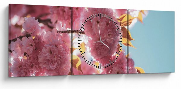 Kép - Cseresznyevirág (órával) (90x30 cm)
