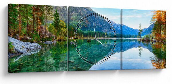 Kép - Hintersee-tó (órával) (90x30 cm)