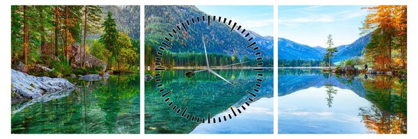 Kép - Hintersee-tó (órával) (90x30 cm)