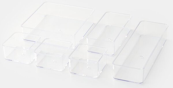Sinsay - Átlátszó rendszerezők készlete 6 pack - clear