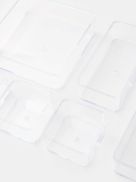 Sinsay - Átlátszó rendszerezők készlete 6 pack - clear