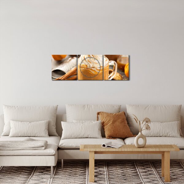 Kép - Tök latté (órával) (90x30 cm)