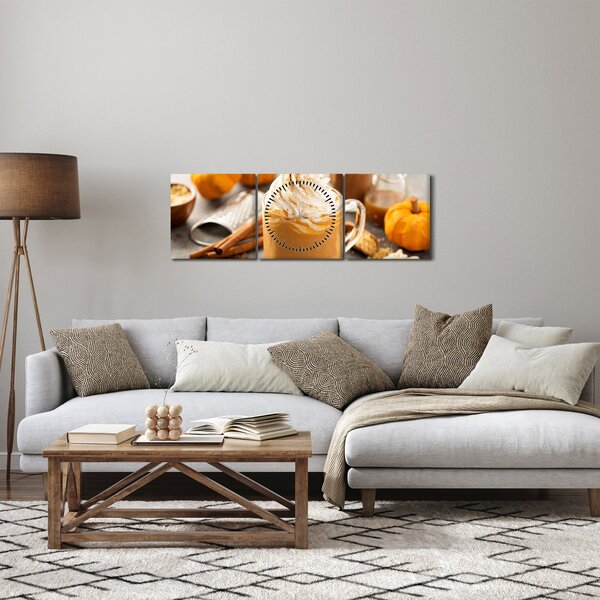 Kép - Tök latté (órával) (90x30 cm)