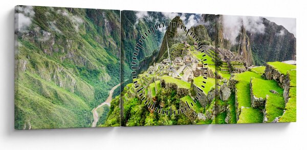 Kép - Machu Picchu (órával) (90x30 cm)