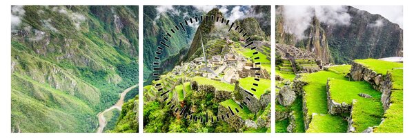 Kép - Machu Picchu (órával) (90x30 cm)