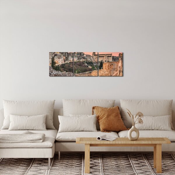 Kép - Gravina, Puglia, Olaszország (órával) (90x30 cm)